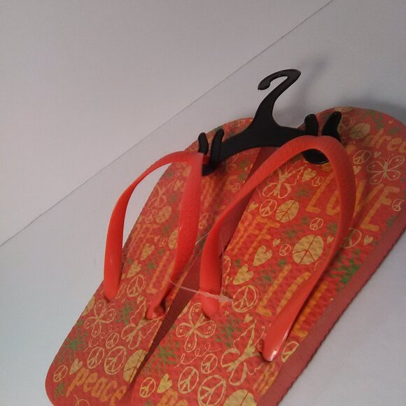 Juncture Kids / Girls Flip Flop Sandals Color Orange Size Small NWOT - Picture 5 of 6